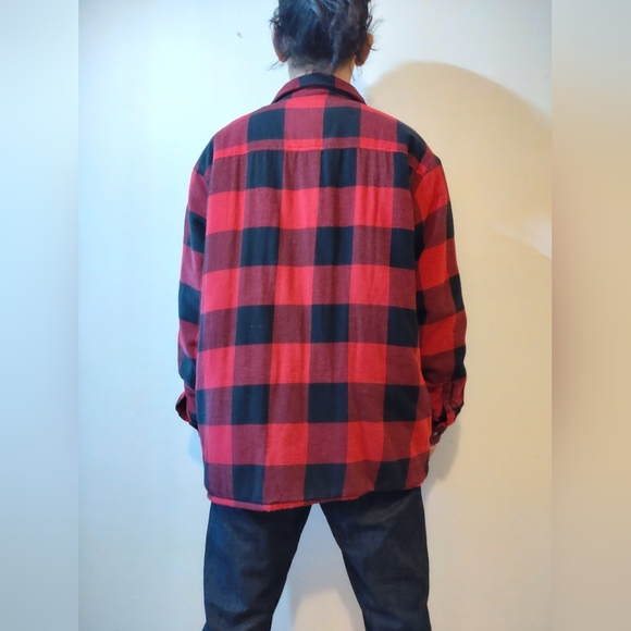 90' Dickies flannel shirt Fleece lining Vintage - Picture 9 of 9
